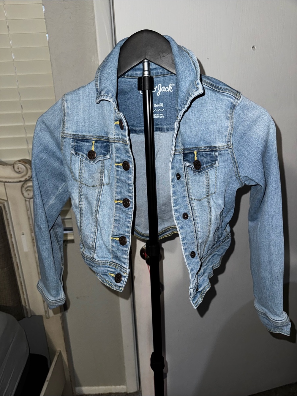 Cat & Jack Light Blue Denim Jacket 100% Cotton